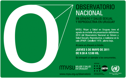 MYSU presenta informe 2010 del Observatorio Nacional en Género y Salud Sexual y Reproductiva