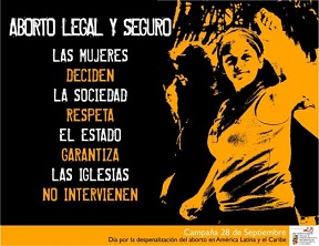 28 de setiembre día de la despenalización del aborto en América Latina y el Caribe