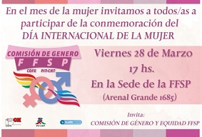 La Federación de Funcionarios de la Salud Pública realiza actividad por el Día Internacional de la Mujer